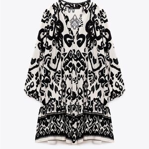 NWT Zara printed mini dress